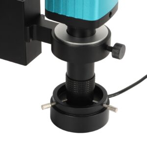 Industrial Camera, 130X 100-240VAC 400-700nm Video Microscope Camera Adjustable LED Photo Light (US Plug)