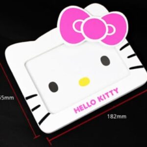 Hello Kitty Room Decor Set - 2 Hello Kitty Picture Frames Red & Pink - With Thematic 2-Sided Dry Erase Board for Weekly Schedule and Free Writing Space