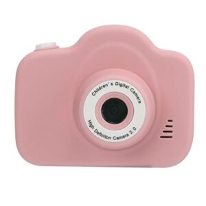 kids camera for boys girls, cartoon child camera kids toy gift 1080p one key video recording kids mini camera birthday gifts for 3 4 5 6 7 8 9 year old girl boy (pink)