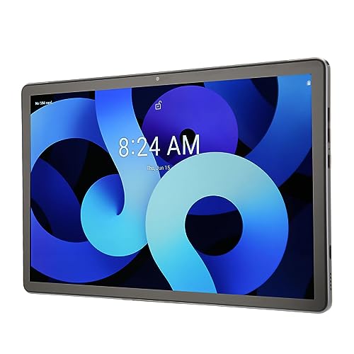FOLOSAFENAR Smart Tablet, 8 Core 2560X1600 Resolution WiFi Tablet Powerful Chipset 10.36 Inch for Video for Working (Gray)