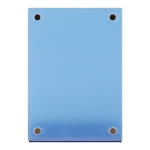 Self Standing Photo Frame, L Shaped Slanted Back Photo Frame 3 Inch Clear for Movie Tickets for Office (Blue)