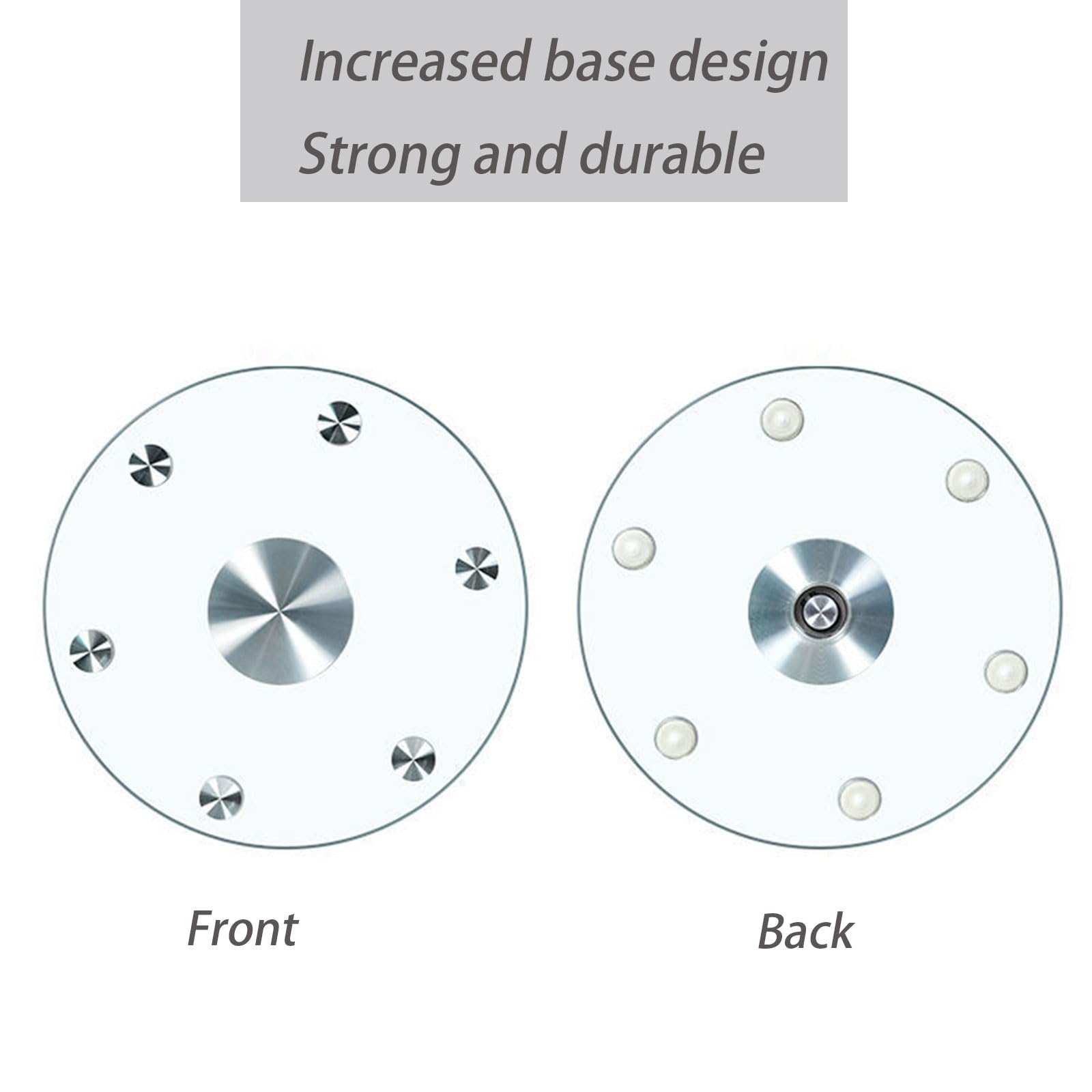 Dxcaicc Dining Table Glass Turntable,Glass Lazy Susan Turntable Dining Table,Round Tempered Glass with Silent Bearing centerpieces,Steady Swivel Dining Table Glass Serving Tray,100cm