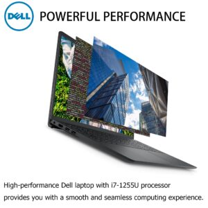 Dell Inspiron 15.6 Inch FHD Business Laptop, 12th Gen Intel Core i7-1255U, 32GB RAM, 1TB SSD, Windows 11 Pro, Backlit Keyboard, HDMI, Webcam, SD Card Reader, Black