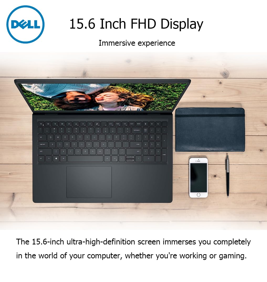 Dell Inspiron 15.6 Inch FHD Business Laptop, 12th Gen Intel Core i7-1255U, 32GB RAM, 1TB SSD, Windows 11 Pro, Backlit Keyboard, HDMI, Webcam, SD Card Reader, Black