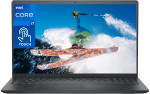 dell inspiron 15 2023 newest touchscreen laptop for business, 15.6" 1080p anti-glare, 13th gen intel core i7-1355u(up to 5ghz, 10 cores), 16gb ram, 1tb ssd, wi-fi 6, win 11 home, bundle with jawfoal