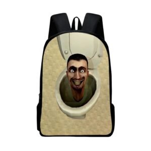 helltaker skibidi toilet printed wiki backpack sets musician oxford cloth funny travel bag fashion printed bags