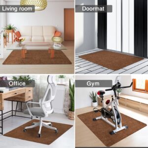 Placoot Desk Chair Mat for Hardwood Floor Corduroy Surface 1/6" Thick 48"x40" Office Chair Mat for Rolling Chairs-100% Large Anti-Slip Backing Under Desk Low-Pile Office Rug Floor Mat for Office/Home