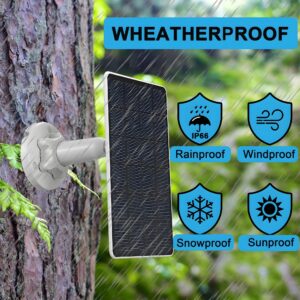 3w Solar Panel Compatible with Google Nest Camera Outdoor & Indoor & 2nd Generation (Battery Version) Cameras, Weather Resistant, Easy Install，IP66 Waterproof，4m Charging Cable (3W one Packed)