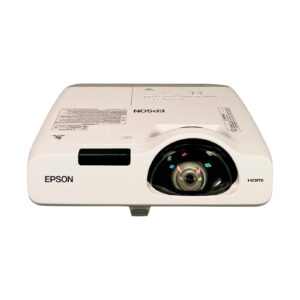 epson powerlite 520 3lcd projector short-throw 2700 ansi h674a hdmi, bundle: remote control, power cable, hdmi cable