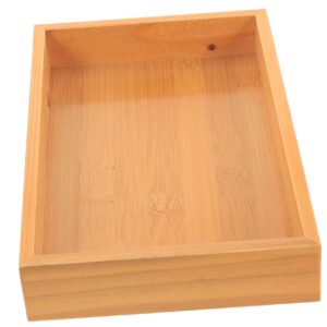 aboofan wooden storage tray rectangular breakfast tray silverware organizer for organizer drawer insert kitchen drawer organizer for large utensils utensil drawer dish rectangle