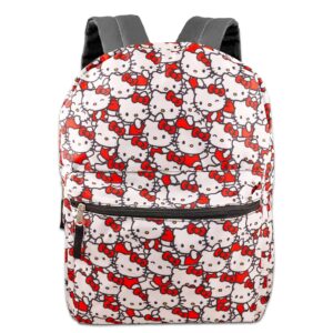 Hello Kitty Backpack and Lunch Box for Girls - Bundle with 16” Hello Kitty Backpack, Lunch Bag, Stickers, Water Bottle, More | Hello Kitty School Backpack Set