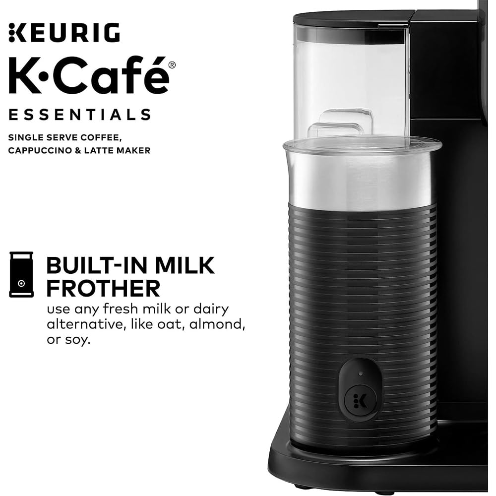 Keurig 5000365473 K-Cafe Essentials Single Serve K-Cup Coffee Maker (Renewed)