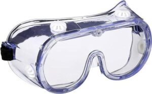 keebomed chemical splash/impact safety goggle, soft, adjustable 1 -pack. anti-fog protection, clear lens, wide-vision, adjustable chemical splash eye protection soft lightweight eyewear