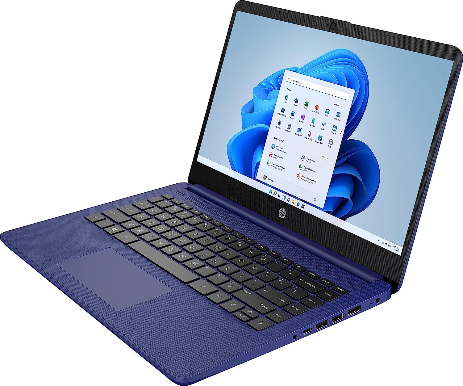 HP 14" HD Laptop Newest Stream, Intel N4000 Series Processor, 16GB DDR4 RAM, 64GB eMMC, WiFi, Bluetooth, HDMI, Webcam, USB Type-A&C, w/GM Accessory
