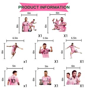 Soccer Star Birthday Decorations, Soccer Star Party Decorations include 1Pcs Happy Birthday Banner and 8 Pcs Football Star Party Hanging Swirls, Soccer Player Decorations for Soccer Party Pink Jersey