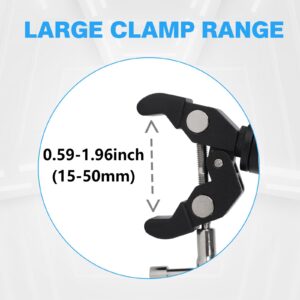 Codyofwatar Phone Holder with Clamp for Golf Cart, All Metal Universal Phone Holder Handlebar Mount Clamp for Golf, Stroller, Bicycle, Bike, Wheelchair