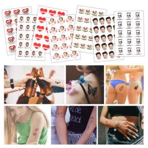 Custom Temporary Tattoos Personalized Tattoos with Photo Face Name Logo Customized for Adults Kids Women Men Gift Wedding Birthday Xmas Bachelorette Party Graduation Decor Text