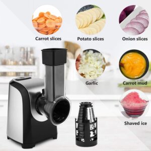 Electric Vegetable Graters Professional Salad Maker, Electric Slicer Shredder Graters for Kitchen, Gratersr/Chopper/Salad/Shooter, Electric Salad Machine for Vegetables Carrot Cheese