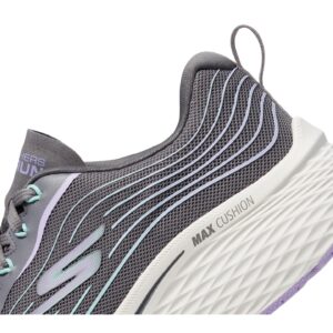 Skechers Women's Max Cushioning Elite 2.0 Sneaker, Charcoal/Lavender, 9.5