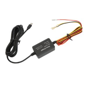 Cam Hardwire Kit with Overheating Protection for Mirror Cam GPS Radar Detector - Secure and Reliable Power Connection (Type C)