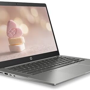 HP 2023 14" FHD IPS Touchscreen Chromebook, Intel 4-Core 11th Gen i5 Up to 4.20 GHz, 8GB SDRAM, 256GB SSD, Fingerprint, Backlit Keyboard, HDMI, MSD Slot, 6th Gen WiFi, Chrome OS(Renewed) (Dove Grey)