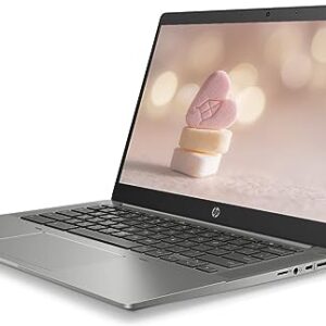 HP 2023 14" FHD IPS Touchscreen Chromebook, Intel 4-Core 11th Gen i5 Up to 4.20 GHz, 8GB SDRAM, 256GB SSD, Fingerprint, Backlit Keyboard, HDMI, MSD Slot, 6th Gen WiFi, Chrome OS(Renewed) (Dove Grey)