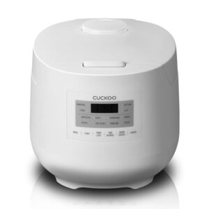 cuckoo 6-cup / 1.5 qt. (uncooked) micom rice cooker and warmer, steamer basket, 11 operating modes: white rice, brown rice & more, nonstick inner pot, made in korea, small rice cooker, multi cooker, cr-0641f