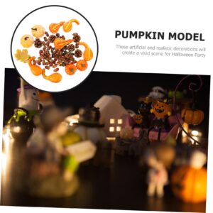 Alasum 1 Set fall decor party supplies halloween decorations pinesol Pumpkin And Maple Leaf Kit Artificial Fall Acorns Maple Leaf Photo Props Artificial Maple Leaves Foam Ornament autumn