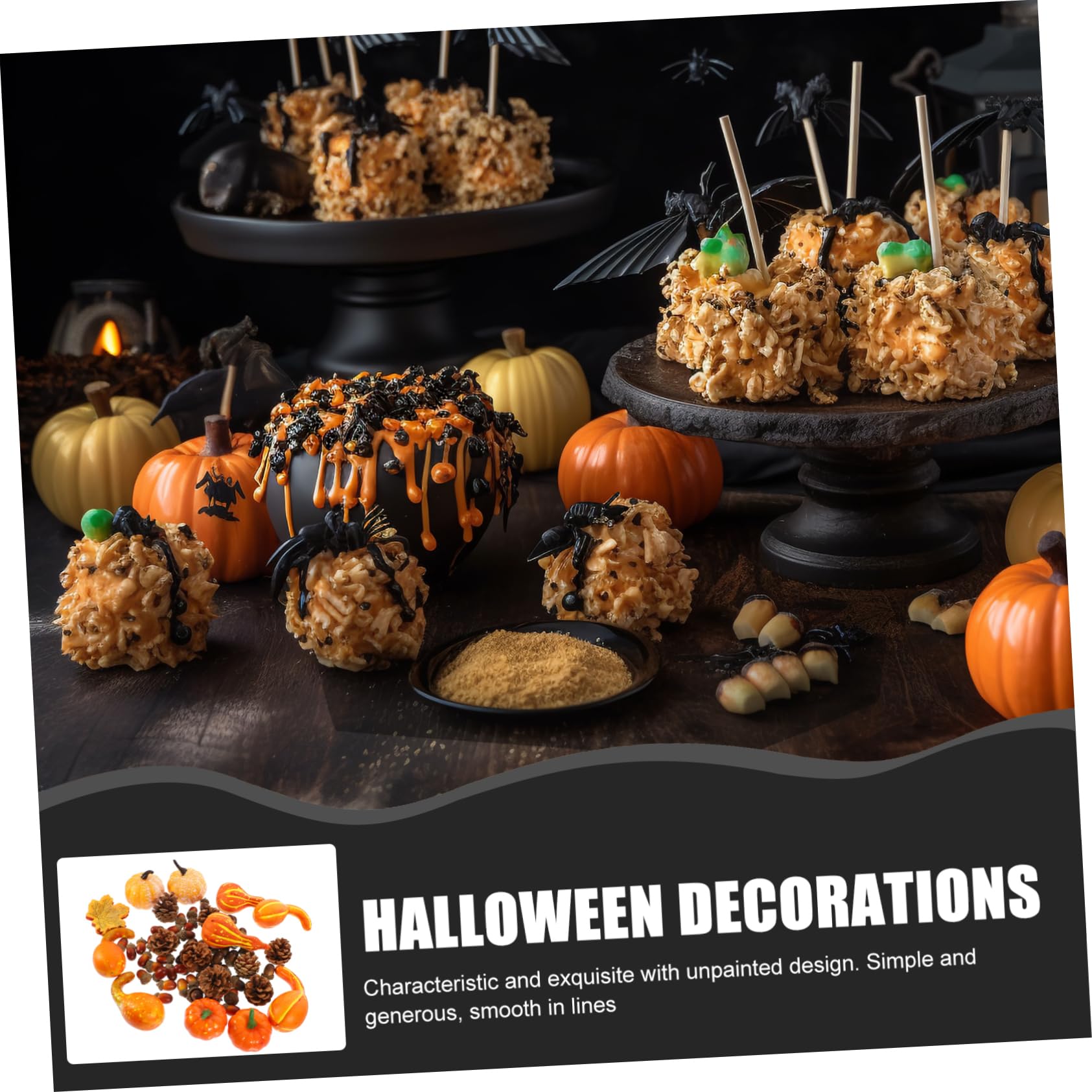 Alasum 1 Set fall decor party supplies halloween decorations pinesol Pumpkin And Maple Leaf Kit Artificial Fall Acorns Maple Leaf Photo Props Artificial Maple Leaves Foam Ornament autumn