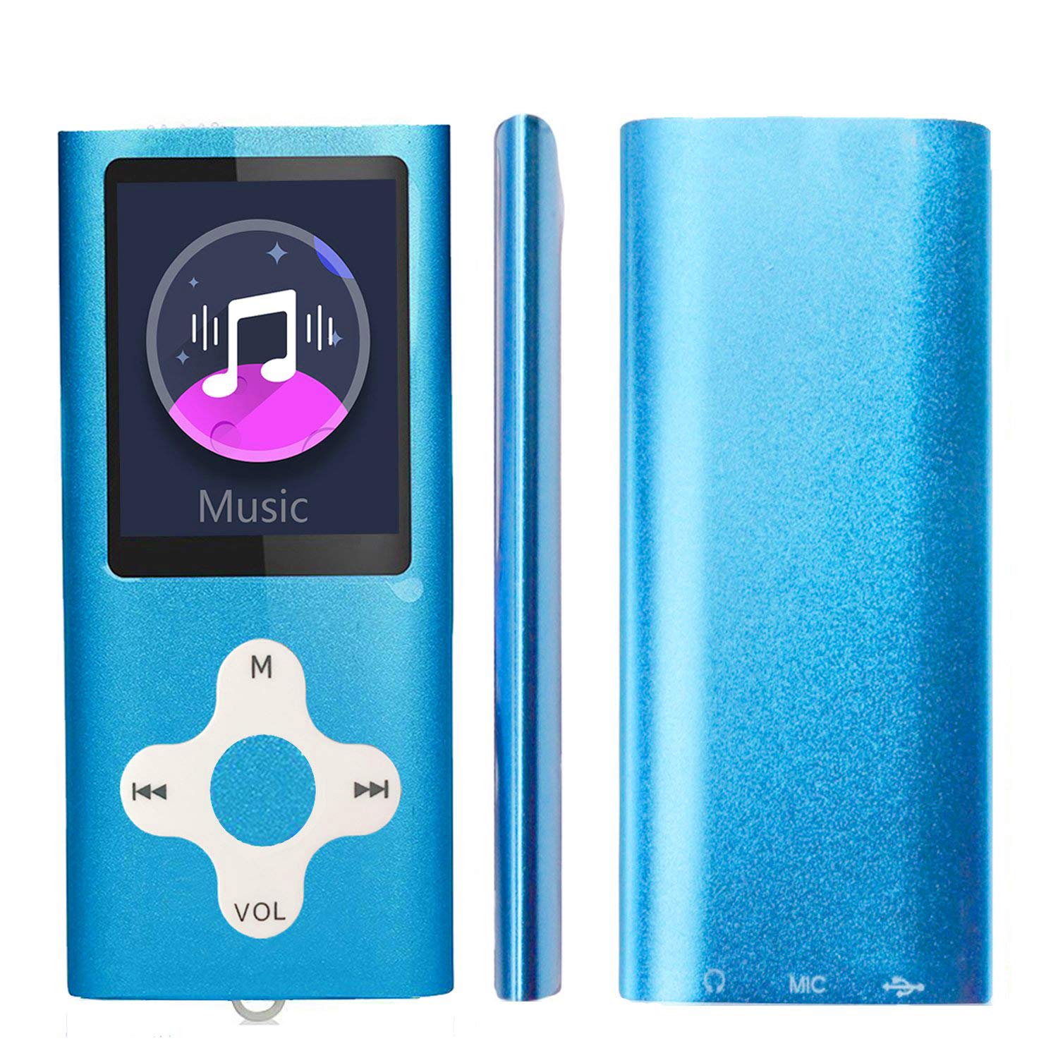 Mp3 Player,Music Player with a 16 GB Memory Card Portable Digital Music Player/Video/Voice Record/FM Radio/E-Book Reader/Photo Viewer/1.8 LCD