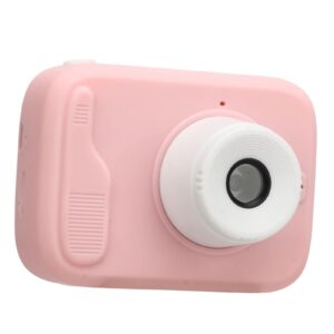 kids camera, 20mp dual front rear cameras children camera various filter functions portable with flash light for outdoor (pink)