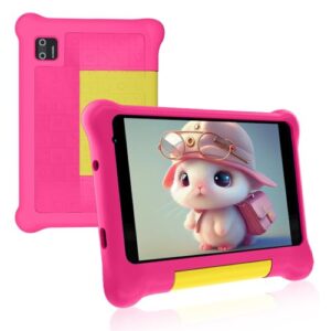 tablet for kids 7 inch android 12 kids tablets parental control bluetooth, wifi, dual camera, children's tablet educational, games