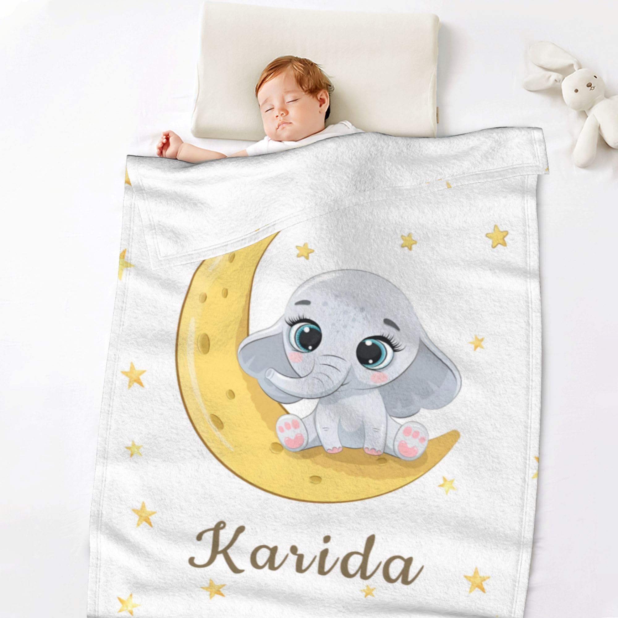 Personalized Baby Blankets,Customised Newborns/Infants/Kids Name Blanket for/Unique Lovely Design &Personalised Fleece Blanket,Personalised Gifts（75 * 100cm