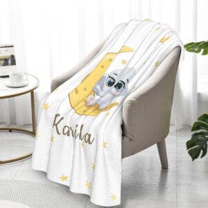 Personalized Baby Blankets,Customised Newborns/Infants/Kids Name Blanket for/Unique Lovely Design &Personalised Fleece Blanket,Personalised Gifts（75 * 100cm