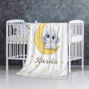 Personalized Baby Blankets,Customised Newborns/Infants/Kids Name Blanket for/Unique Lovely Design &Personalised Fleece Blanket,Personalised Gifts（75 * 100cm