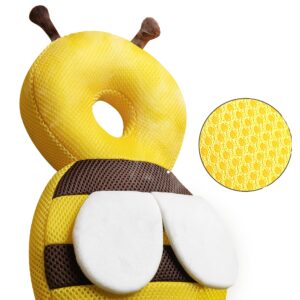 baby head protector backpack: bee soft landing & safety toddler fall protection for baby crawling & walking &falling-back cushion for infant