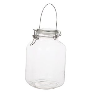 swoomey glass storage jar glass container sauerkraut canned clear container glass kitchen canisters transparent pickle jar sealed glass storage jar glass, iron glass storage container food