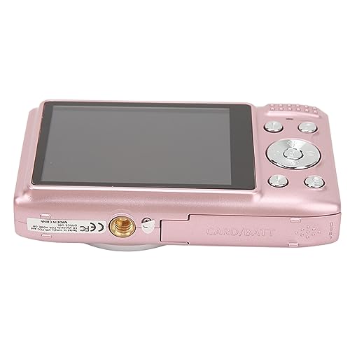 Digital Video Camera, Face Recognition Auto Focus 2.88 Inch Screen 58M 4K Digital Camera 16X for Daily Life (Pink)