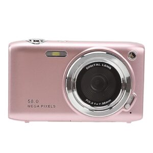 digital video camera, face recognition auto focus 2.88 inch screen 58m 4k digital camera 16x for daily life (pink)