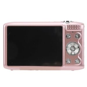 Digital Video Camera, Face Recognition Auto Focus 2.88 Inch Screen 58M 4K Digital Camera 16X for Daily Life (Pink)