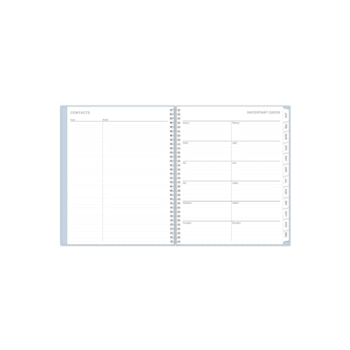 2024 Blue Sky 8.5-inch x 11-inch Weekly & Monthly Planner, Blue (143699)