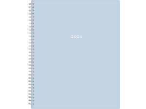 2024 blue sky 8.5-inch x 11-inch weekly & monthly planner, blue (143699)