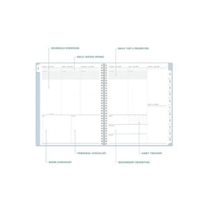 2024 Blue Sky 8.5-inch x 11-inch Weekly & Monthly Planner, Blue (143699)