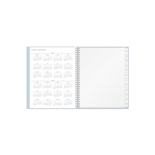 2024 Blue Sky 8.5-inch x 11-inch Weekly & Monthly Planner, Blue (143699)