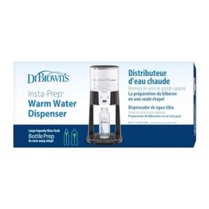 Dr. Brown's Insta-Prep Warm Water Dispenser to Instantly Prepare Baby’s Formula Bottle,Large Capacity Glass Tank with 3 Temperature Settings,Black