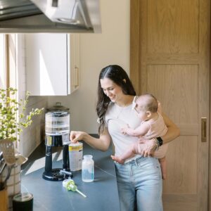 Dr. Brown's Insta-Prep Warm Water Dispenser to Instantly Prepare Baby’s Formula Bottle,Large Capacity Glass Tank with 3 Temperature Settings,Black