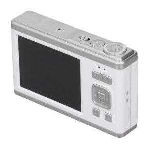 Compact Digital Camera, Autofocus 50MP and 30MP Digital Camera Built in Flash for Vlog (White)