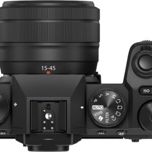 FUJIFILM X-S20 Mirrorless Camera with 15-45mm and Sigma 18-50mm f/2.8 DC DN Contemporary Lens Bundle with 128GB Memory Card, Vlogger Tripod and More Accessories, Ideal Vlogging Kit (15pc Bundle)