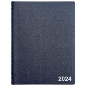 2024 staples 8-inch x 11-inch weekly & monthly appointment book, navy (tr58470-24)