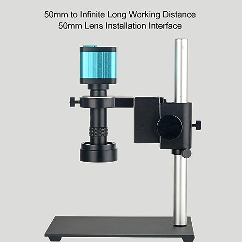 Video Microscope Camera, 1080P High Definition Multimedia Interface Industry Camera Easy Operation 400-700nm USB 2.0 100‑240VAC for Industrial Use (US Plug)